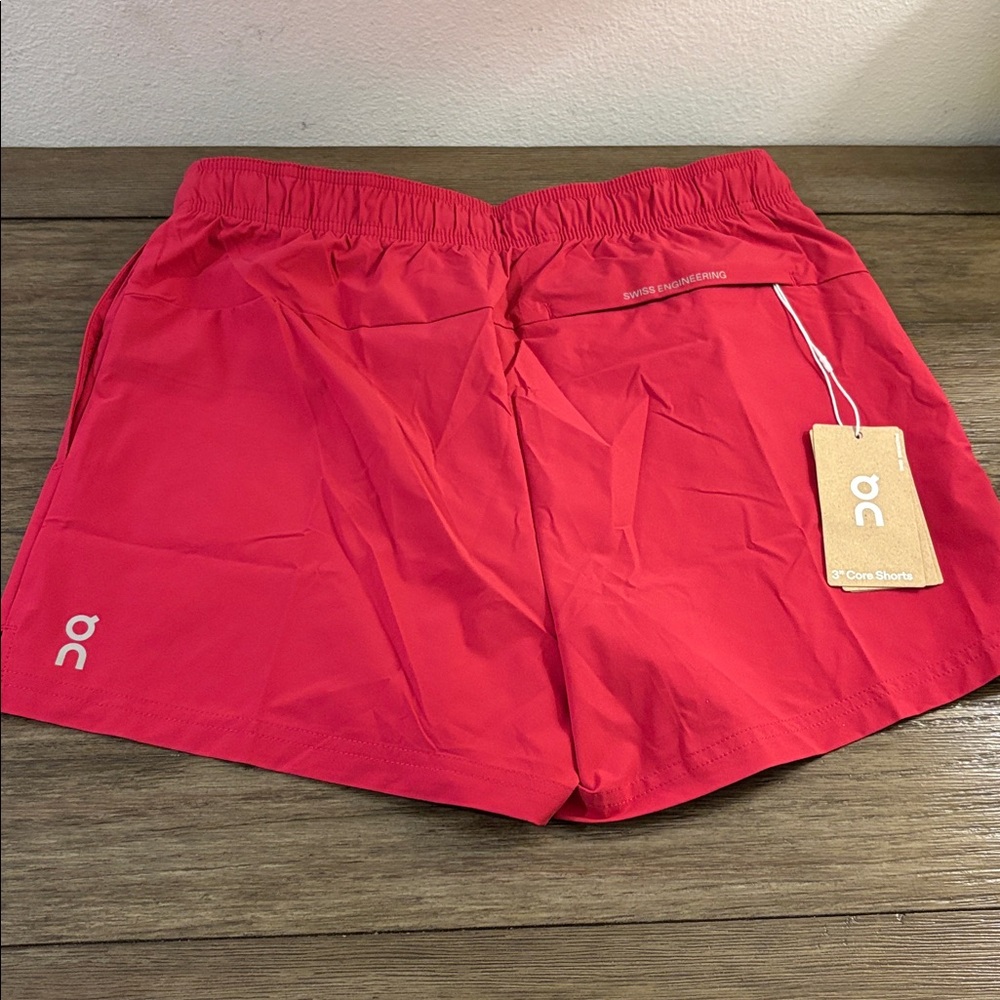 NWT [On Running] 3" Core Drawstring Athletic Shorts in Grenadine Women’s S - Picture 6 of 12
